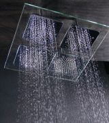 AR-2401-4B  24" Glass Square Shower Rose