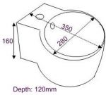 CB-3004-WT Dimension Drawing